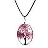 H￤nge halsband mode smycken torkat blomma halsband glas ovalt tr￤d av liv terrarium glid droppleverans h￤ngsmycken dhhgp