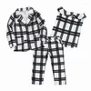 Zestawy odzieży 3PC/Set Dzieci Dzieci Dziewczyny Stroje Plaid Blazer Blazer Blazer Pants Autumn 2023 Ubrania dla dzieci garnitury młode 1-6y