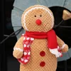 Christmas Decorations Gingerbread Man For Home Tree Ornament Xmas Standing Figurines Festival Gift