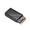 Portefeuilles Antitheft Men Vintage creditcardhouder Blokkering RFID Wallet Leather Leer Beveiligingsinformatie Metal Purse Holde Wallet Card 0204/23