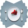 Faux pu lederen placemats waterdichte hittebestendige duurzame tafelmatten vlekbestendige placemats voor keukentafel
