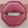 Anelli a grappolo 2023 Design Real Silver Color Estetic Wedding Cand Eternity for Women Engagement Jewelry R802