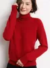 Women's Sweaters LHZSYY Autumn And Winter Women's Pullover Sweater Turtleneck Ladies Knitted Casual Bottoming Shirt Top Solid Color