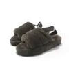 2023 dames slippers pluisglaasjes sandaal dames schoenen schoenen sandalen winter slipper harige slippers Australi￫ fuzzy soft house geel blauw rood bont pluizig 35-41