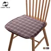 Pillow Non-slip Chair Lattice Printed Linen Pad 36x45cm For Dining Kitchen Office Sofa Seat Home Decor