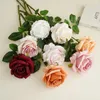 Dekorative Blumen Künstliche Grünpflanzen Weinrot Hellgelb Rosa Rose Falsche Blüte Rhizoma Curcumae Longae Kurkuma Bonsai