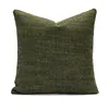 Oreiller bleu ligne broderie vert couverture 45x45 cm canapé pour décor à la maison géométrique noir blanc treillis salon