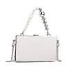 Evening Bags Metal Handle Box Design Women Party Clutch Shoulder Chain Purse Handbags Female Silver Tote Crossbody 230204