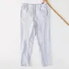 Men's Pants Men Clothing 2023 Autumn Linen Cropped Trousers Fashion Casual Cotton Streetwear