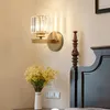 Wall Lamps Light Luxury American Simple Bedroom Bedside Study Living Room TV Background Crystal Lamp