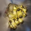 Strings 1.65M Led Mini Kerosene/Horselight String Light Battery Ramadan EID Islam Muslim Mubarak Decor For Home Al Adha Event Party