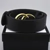 20 Color Diseñador de lujo Cinturón G Hebilla Moda Cuero genuino Cinturones de mujer Para hombres Letra Doble Gran oro clásico 105-125 cm Cinturón Cuero de vaca