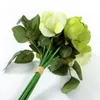 Decoratieve bloemen 1 boeket Rose Silk Artificial Flower For Table Setting Wedding Party Decoratie Arrangementen 11 "X7"