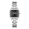Wristwatches Simple Women's Wristwatch Fashion Quartz Women Stainless Steel Square Watch Luxury Clock Ladies