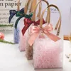Hediye sargısı 10 adet düğün vaftiz için şeffaf çantalar doğum günü partisi hediyeler şeker hediyelik eşya ambalaj çantası konuk özel çanta