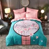 Bedding Sets SHANHAO Large Flower Thickened Wool 4-piece Set Skin Cotton