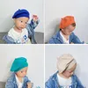 Bérets 2023 bébé accessoires enfants enfant chapeau filles béret chaud plaine Beanie Sboy automne hiver casquette solide couleur bonbon 1-6T