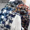 Mens Jackets CHICLAZA automne hiver hommes épais chaud laine d'agneau veste manteau Vintage Plaid à manches longues décontracté multicolore vêtements d'extérieur hauts mâle 230203