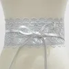 Belts Women Bow Lace Belt Corset Wide For Black White Female Self Tie Obi Cinch Waistband Wedding Dress WaistbandBelts Emel22