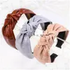 Полога мода треснула кожаная повязка на голову Женщины PU Hair Hair Classic Turban Hair Band Solid ADT аксессуары Drop Drivel Jewel Dhaxv