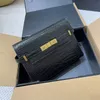 Модель дизайнерские сумочки аллигатор кожаные сумки на плечо цепной кошелек