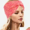 Stirnbänder für Frauen, schweißableitender Schal, Bandana, elastisches Workout-Stirnband, Drop-Lieferung, Schmuck, Haarschmuck, Dhpth