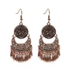 Dangle Chandelier Fashion Geometric Long Tassel Earring Women Wedding Vintage Flower Carved Statment Gifts Earrings Jewelry Drop De Dhi4Q