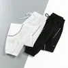 Women's Pants Thin High Waist Women Streetwear Black Loose Mesh Patchwork 2023 Summer Casual Reflective White Ankle-Length Harem