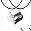 Colares pendentes yin yang casais emparelhados namorados presentes para amantes j￳ias homens homens colar vipjewel entrega de pingentes dhys0