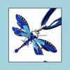 Pendant Necklaces Fashion Retro Crystal Rhinestone Mix Butterfly Elephant Statement Vipjewel Drop Delivery Jewelry Pendants Dh34V