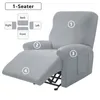 Tampas de cadeira Sofá reclinável 1 cravo de estiramento de trechos 234 Relax poltrona lavável 230204