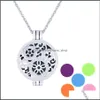 Pendant Necklaces Aroma Jewelry Locket Necklace Stainless Steel Magnetic Butterfly Diffuser Randomly With Felt Pads Nanashop Drop De Dhypc