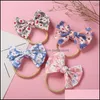 Headbands Baby Headband Bow For Girls Knot Head Band Thin Nylon Hairband Kids Toddler Hair Accessories Headwear Drop Delivery Jewelry Otowb