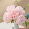 Fiori decorativi Ghirlande Teste Peonia artificiale Bouquet da sposa in seta Decorazioni per la casa Vaso Disposizione per feste Giardino El Piante San Valentino