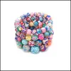 Perles Brins Fimo Impression Chaînes Perlées Bracelets Pour Femmes 814 Mm Fleur Doux Y Perles Wrap Bracelet Mode À La Main Bijoux Diy Ot8Dl