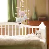 Rattles Mobiles 1 PCS Baby Rattles Crib Mobiles Toy Bed Bell Musical Box 0-12 month Clouds Cotton Wooden Children Carriage Toy Accessories 230203