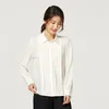 Kvinnor Bluses Tajiyane Top Elegant Silk Shirts For Women Long-Sleeved High-End Chic Professional Blause Clothing FCY033