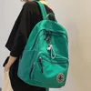 Backpack Girl Solid Color Fashion School Bag College Student Women Backpack Trendy Travel Lady Laptop Cute Backpack Green Female Bag 230204