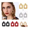 Dangle Chandelier Womens Geometric Metal Earrings For Female Bohemian Hyperbolic Large Big Long Statement Drop Jewelry Gift Deliver Otdrv