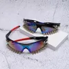 NEW Sunglasses Unisex Outdoor Cycling Sun Glasses Handmade Studded Rivet Special-Shaped Anti-UV Spectacles Windproof Eyeglasses Ornamental