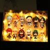 Figuras de brinquedo de ação anime Figura 12pcs Genshin Impact Game Cartoon Aether Lumine Amber Venti Diluc Paimon Dolls Toy Kawaii Personagem PVC Kid Presente 230203