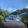 Forma única del tanque Pipa para fumar Glass Bubbler Bong Unbreakable Mini Wax Oil Dabs Tubos para quemadores de aceite concentrados