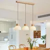 Hanglampen Logtafel Bar Lamp Noordelijke drie-kop eetkamer kroonluchter slaapkamer bedkamer bed