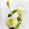Decorative Flowers & Wreaths Fake Eustoma Bellflower Wedding Bride Home Table Artificial Silk
