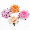Kwiaty dekoracyjne 2PCS Wysokiej jakości jedwabny misie z różami głowa kwiat ściana sztuczna na domową dekorację ślubną fałszywe rośliny DIY