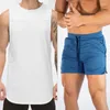 Men's Tank Tops Muscle Fashion Casual Gym Clothing Bodybuilding Workout Mesh Top Men Musculation Fitness Vest Singlets Sleeveless Shirt