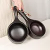 Bowls Japanese Style Wooden Long Handle Salad Bowl Soup Cereal Fruits Nuts Side Dishes Serving For Home Camping Picnic Use