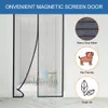Sheer Curtains Anti Fly Insect Magnetic Screen Door Mesh Automatic Closingmagnetic Door Mosquito Net Easy Install Mosquito Nets For Doors 230204