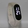 Montres-bracelets LED étanche lumière blanche montre électronique pour étudiants et enfants Sport Simple mode poignet en gros
