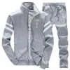 Herrspårar män våren set sportkläder spårdräkt hoodies casual huva tröjor jacka bantar 2 stycken män moleton masculino 9xl 230204